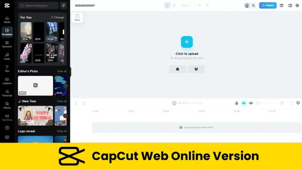Capcut website online version
