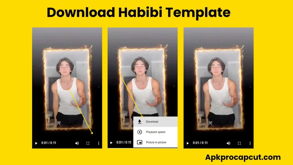 Habibi Capcut template download steps